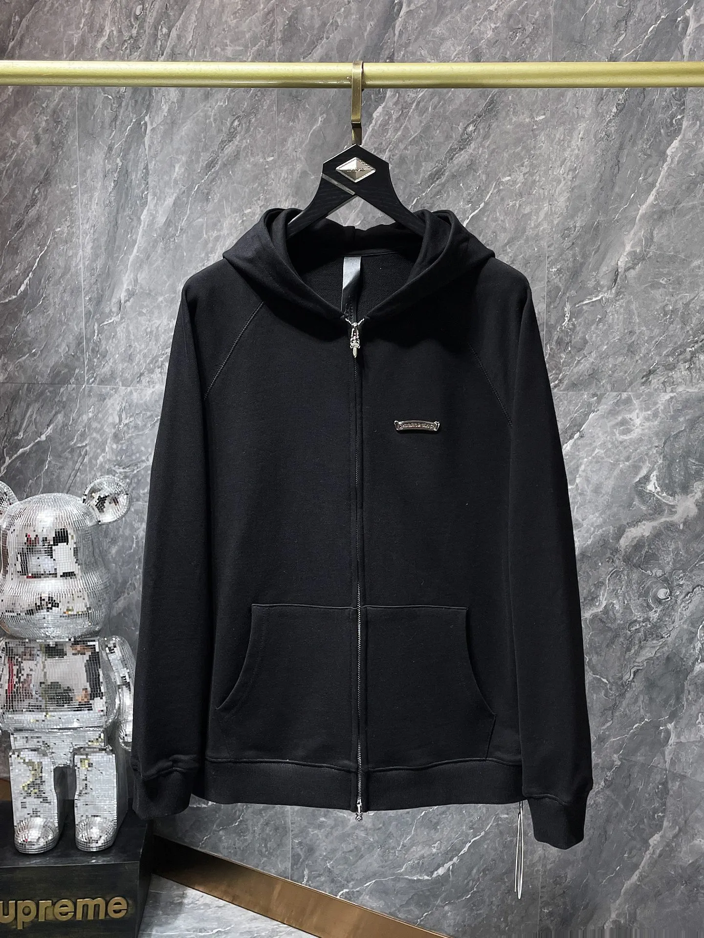 P270 Chrome Hearts Autumn and Winter 2025 counter sync ❤️ Chrome Hearts red U Sailin On zipper sweatshirt Improved customized version 1:1 high-weight high-quality fabric Recommended color: red black Size: S, M, L, XL